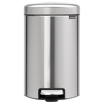 Brabantia newIcon Fingerprint Proof Pedal Bin, Matt Steel, 12L